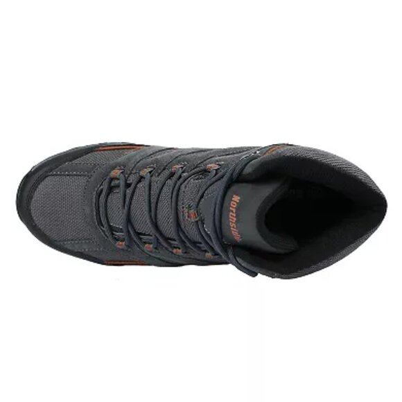 Northside Gresham Mid Men\'s Waterproof Hiking Boots, Charcoal/Ogange, 11.5Wide main image 7